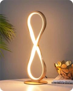 EDISHINE LED Table Lamp, Touch Control Bedside Lamp, 3 Color Temperature, Ste... - Picture 1 of 8