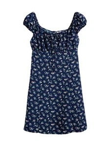 Levi’s Clementine Manga Gorra Floral Azul Talla Mediana Junior Mujer’s - Imagen 1 de 12
