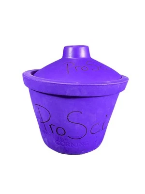 Cubo de hielo CORNING con tapa redondo 4 litros púrpura no tóxico EVA 432128 (1/cs) Foto 1 de 4