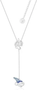 Disney Couture Kingdom Sorcerer Mickey Lariat Necklace - White Gold-Plated - Picture 1 of 3