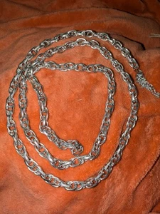 55 in Silber getönte Lariat Wickel Stil Halskette - Bild 1 von 4