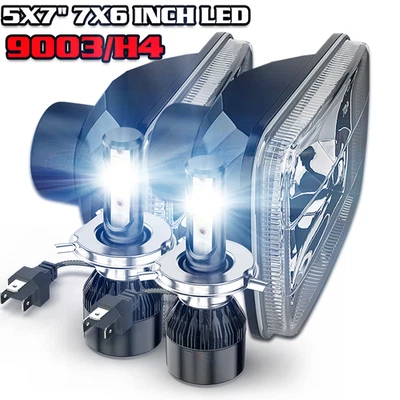 Par de faros LED de haz alto bajo H6054 para Ford F 150 1981 1982 1983 1984 7x6"" 5x7 Foto 1 de 4