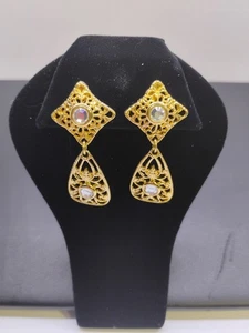 Vintage Sarah Coventry Strass Clip-on Ohrhänger - Bild 1 von 5