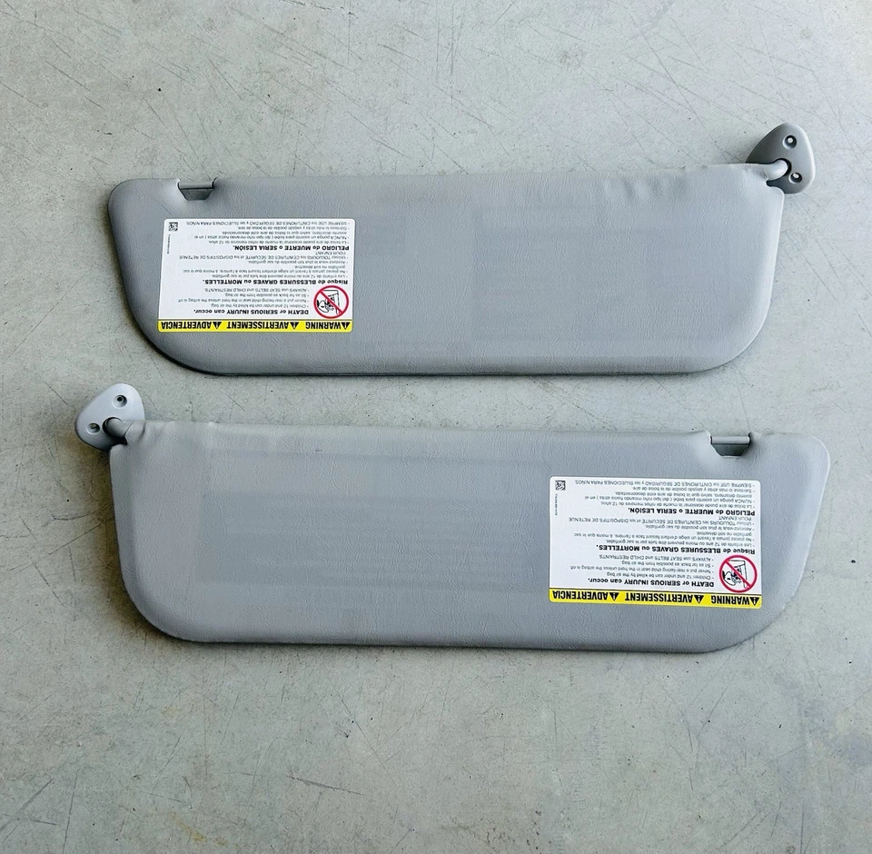 Пара виниловых серых серых солнцезащитных козырьков 1997-2019 Ford E-Series Econoline E250 E350 A - Изображение 1 из 4