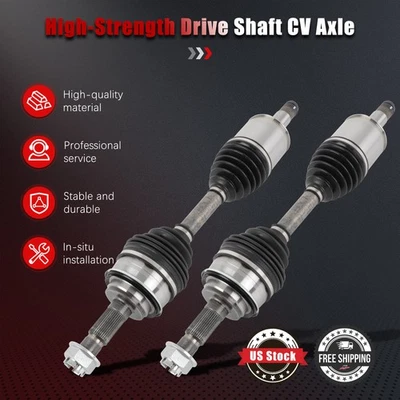 2X Front For Toyota Sequoia Tundra 2008-2019 2010 2011 2012 Left Right CV Axle - Imagem 1 de 4