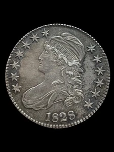 1828 P Capped Bust Half Dollar Square 2, Small 8, Large Letters, 5/20/25 - Picture 1 of 2