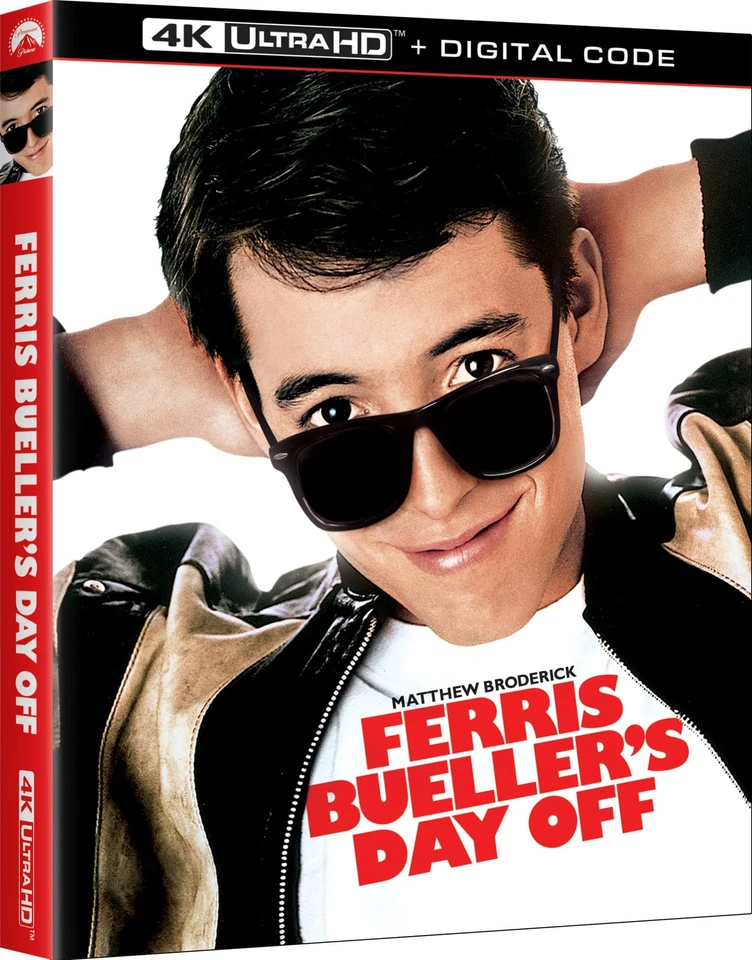 Ferris Bueller's Day Off 4K Ultra-HD Blu-ray Paramount USA UHD Slip Cover