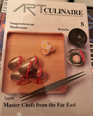 Art Culinaire 8 SPRING 1988 RARE Japan Mushrooms Jean-Georges "Ice Cream Doctor" Foto 1 de 4