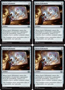 MTG - 4x SERVO SCHEMATIC - Aether Revolt (U) - Picture 1 of 1