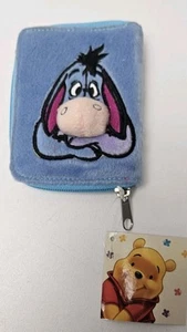 Winnie The Pooh Kids Eeyore Plush Blue Wallet New with Tags - Picture 1 of 7