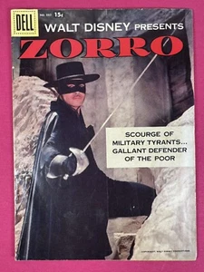 DELL PRICE VARIANT! 1957 FOUR COLOR #882 F+ -15 cent- Walt Disney's ZORRO - TOTH - Picture 1 of 5