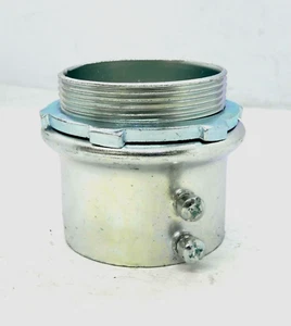ETP 2" EMT Connector Set Screw Type 4200S Steel Zinc Plated Fitting (HR) - Picture 1 of 7