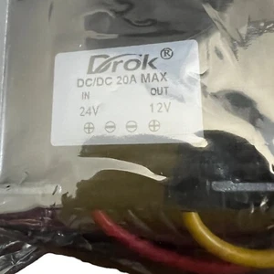 DROK DC-DC 24V to 12V 20A Buck Converter 240W Power Supply Regulator – Sealed - Picture 1 of 7