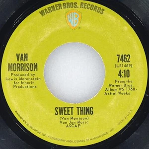 VAN MORRISON Blue Money WARNER BROS 7462 VG 45rpm 7" 1971 Folk Rock - Picture 1 of 4