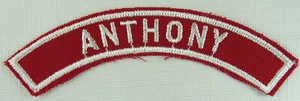 Anthony Community Strip RWS Red & White Shoulder Strip [QR-1490] - Picture 1 of 1