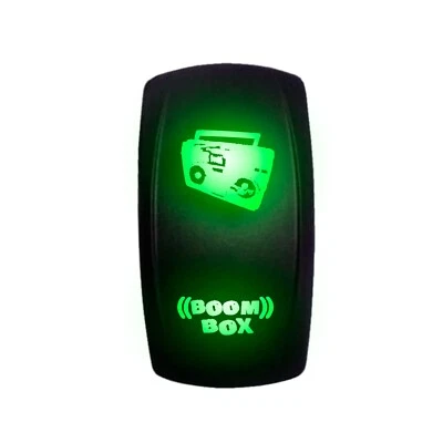 Interruptor basculante iluminado LED UTV RZR Teryx Maverick X3 verde vikingo Foto 1 de 4