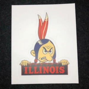 Pegatina de vinilo Chief Illiniwek Fighting Illini - Imagen 1 de 4