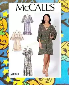 McCalls m7969 boho Farmhouse Dress Sewing Pattern Sizes L-XXL FreeShippingOption - Picture 1 of 10