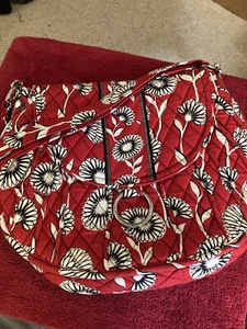Vera Bradley 3 piece set crossbody strap red, white black print New - Picture 1 of 6