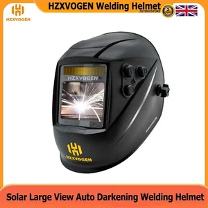 HZXVOGEN Large View True Color Welding Helmet Auto Darkening Welder Solar Mask - Picture 1 of 6