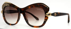 ROBERTO CAVALLI Taygeta 981S 52F Tortoise Womens Gradient Sunglasses 56-17-130 - Picture 1 of 15