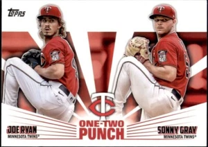 2023 Topps Serie 1 One Two Punch 12P-12 Joe Ryan/Sonny Gray Twins - Imagen 1 de 1