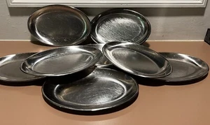 Stainless Steel 18/10 Italy Oval Plates 12”x8” Set Of 9 - Picture 1 of 8
