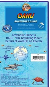 Oahu Hawaii Adventure Guide Map Waterproof by Franko Maps - Picture 1 of 3