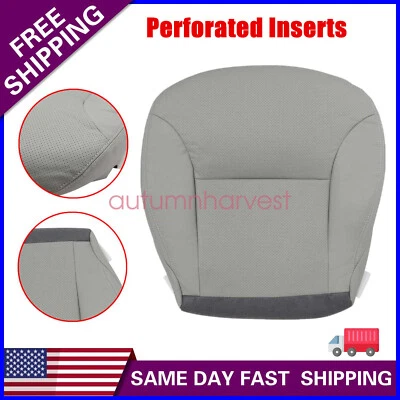 Cubierta de asiento de cuero perforado inferior del conductor gris para Lexus ES300 ES330 2002-2006 Foto 1 de 4