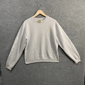 Krooked Skateboard Langarm Gr. S Pullover Sweater mit Logo Farbe grau - Bild 1 von 10