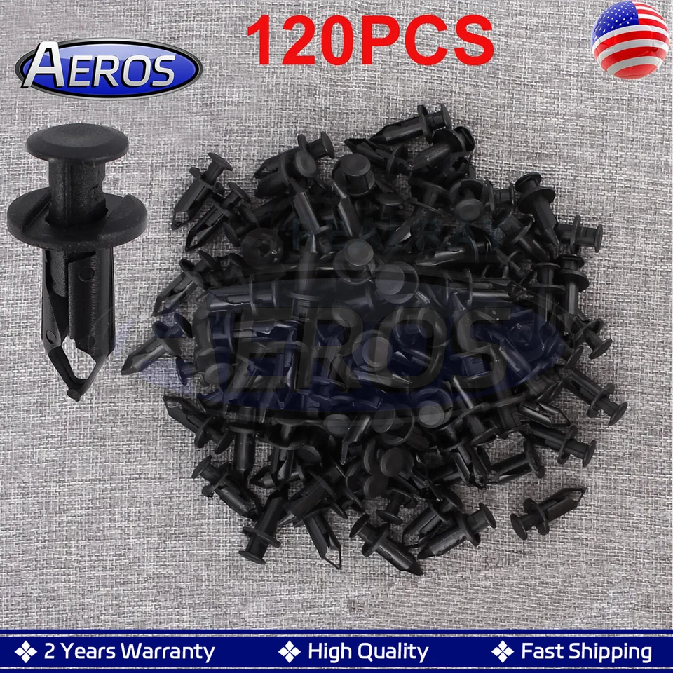 120pcs For Honda Foreman 400 450 500 Rubicon 500 TRX200 Fender Clips Body Rivets - Image 1 of 4