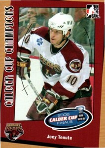 Joey Tenute 2006-07 Heroes & Prospects Calder Cup Champions Hershey Bears