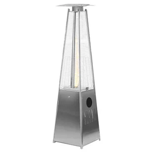 Havana Outdoors Gas Pyramid Flame Heater 13KW Steel Regulator Stainless Steel - Picture 1 of 7
