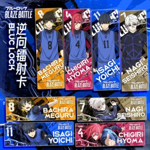 BLUE LOCK Bookmark Counterfoil Laser Ticket Anime Gift Cartoon Cospaly two-sided - Picture 1 of 12