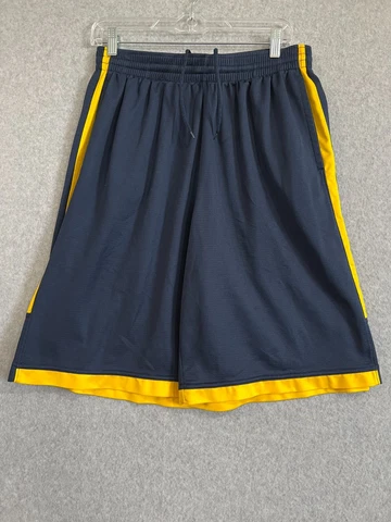 Marquette University Basketball Shorts Nike Jordan Size XL Navy Blue & Yellow Cover