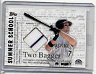 TODD HELTON 2001 TOPPS SUMMER SCHOOL 2 BAGGER GAME USED PINSTRIPE JERSEY