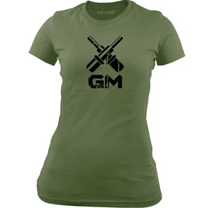 Women's Officially Licensed Navy Gunner's Mate (GM) Rating Badge T-Shirt - Picture 1 of 5