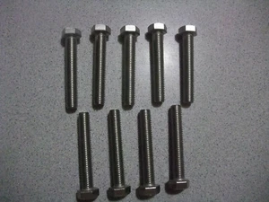 1/2-13 X 2/7/8" Stainless Steel HD Hex Head Cap Bolts Nine Total Bolts - Picture 1 of 1