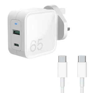 Macbook Pro 13 inch(2016,2017) 65W USB-C PSU Dual Port Charger Fast PSU Adapter - Picture 1 of 5