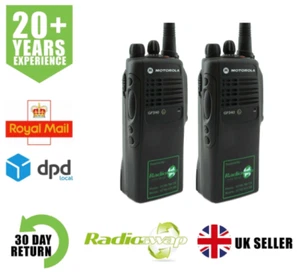 MOTOROLA GP340 UHF ATEX BLACK EX I.S. TWO WAY RADIOS x 2  - Afbeelding 1 van 11