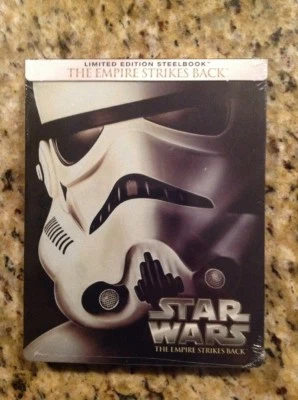 Star Wars The Empire Strikes Back (Blu-ray Disc,2015,SteelBook)NEW Authentic US - Image 1 of 3