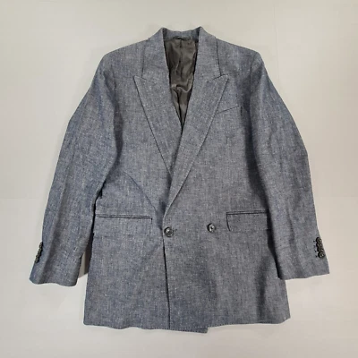 Blazer Paul Smith Mujer Azul 40 Mezcla de Lino Chaqueta Doble Pecho Foto 1 de 4