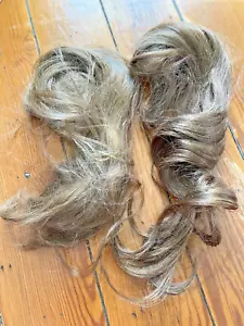 Venta Inmobiliaria Real 100% Cabello Humano 2 Colas de Caballo Sedosas 12-14" Gruesas Saludables - Imagen 1 de 7