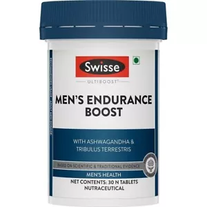 Swisse Men’s Endurance Boost with Ashwagandha, Gokshura & Taurine ( 30 Tabs ) - Picture 1 of 7