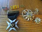 Ww Ii U S Navy Mothers Broach With Clip Ear Rings And Pennsylvania Pin 4 Items