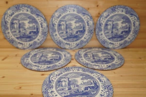 Manteles individuales redondos Spode azules italianos (6), con respaldo de corcho de 10" (B32) - Imagen 1 de 10