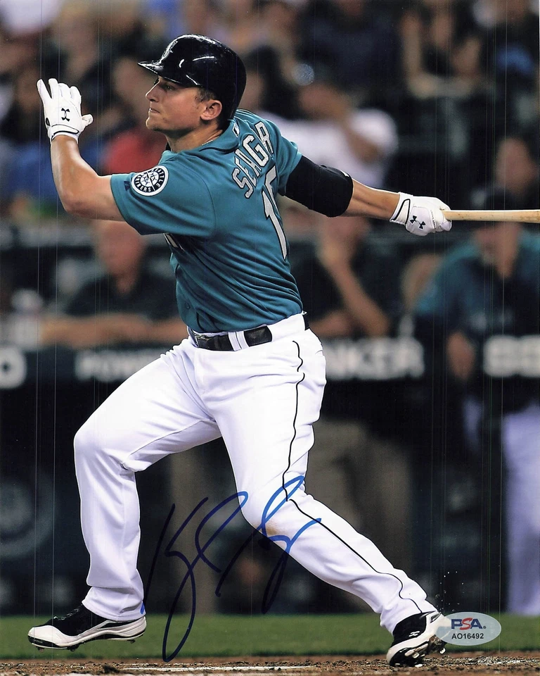 Foto firmada por Kyle Seager 8x10 PSA/DNA Seattle Mariners autografiada Foto 1 de 1