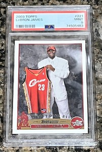 2003 Lebron James Topps Rookie Card #221 Psa 9