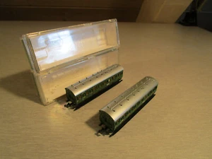 2x Minitrix Trix 3058 Abteilwagen Personenwagen 2./3. Kl. Spur N - Bild 1 von 9