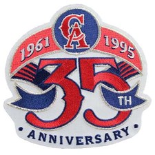 1995 California Angels 35th Anniversary Jersey Sleeve Patch MLB Official